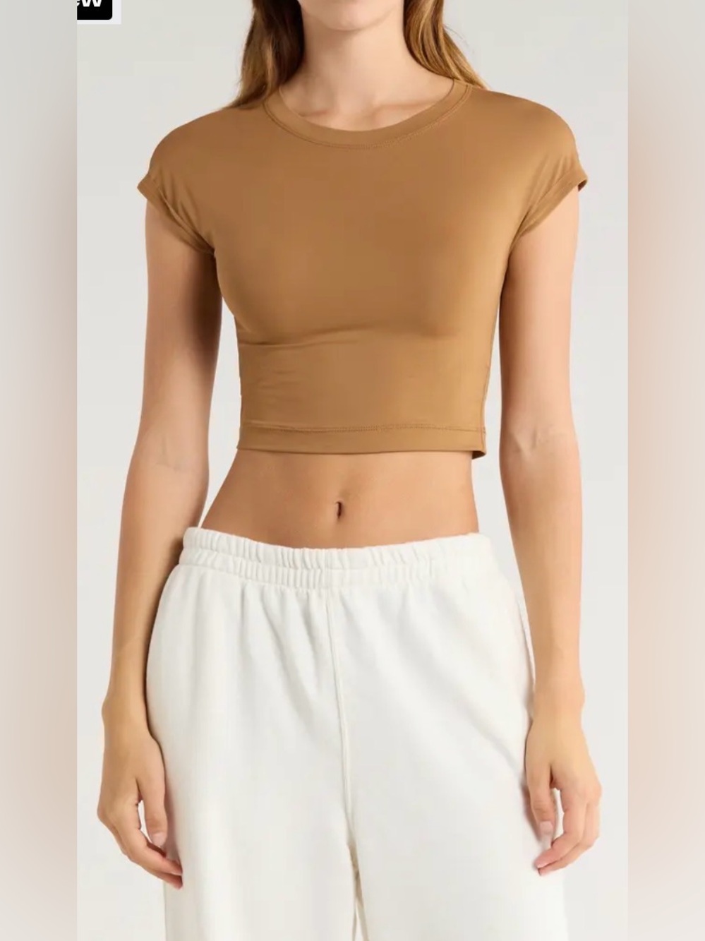 NWT Free People Movement Never Better Ultra Light T-Shirt in Color: Twig/Cedar
